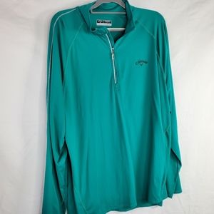 Men's Callaway Teal Golf Pull Over Jacket
